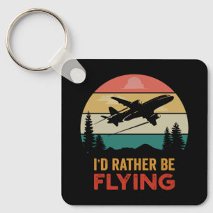 Travel Lover Airplane Adventure Key Ring