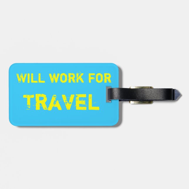 Travel luggage tag (Back Horizontal)