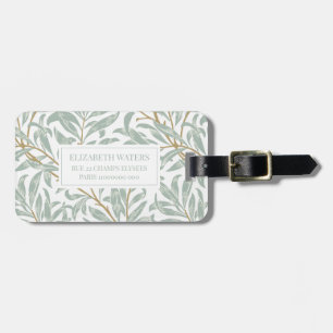 TRAVEL LUGGAGE TAG : WILLIAM MORRIS : WILLOW