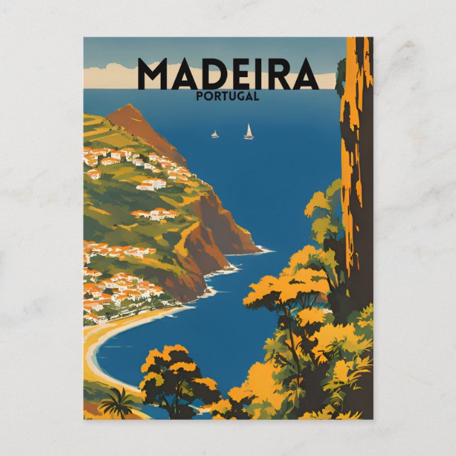 Travel Madeira Portugal Postcard (Front)
