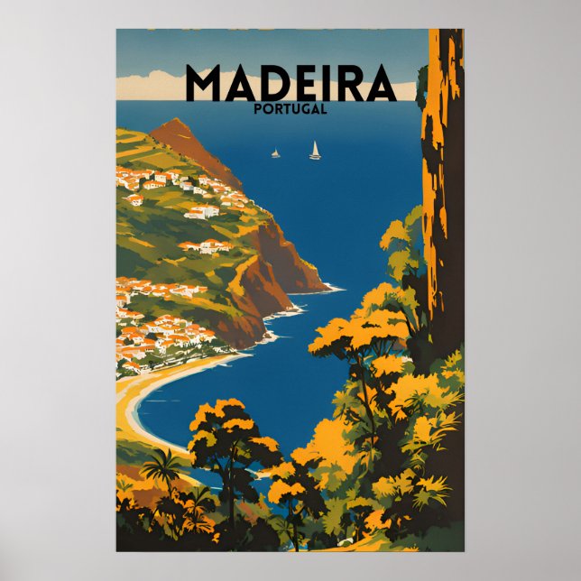 Travel Madeira Portugal Poster (Front)