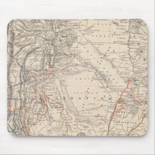 Travel Map of Dr V Martin de Moussy Mouse Mat