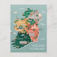 Travel Map of Ireland | Landmarks & Cities