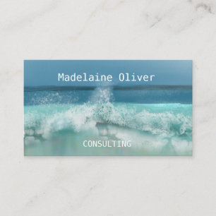 Travel Maritime Professional Sea Ocean  Wave  Business Card