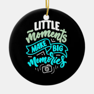 Travel Memories Photographer Ceramic Tree Decoration