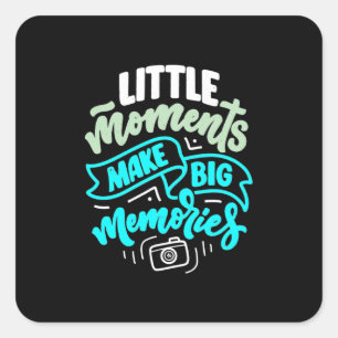 Travel Memories Photographer Square Sticker