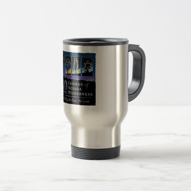 Travel Mug (40th Dark Sky Logo) (Front Right)
