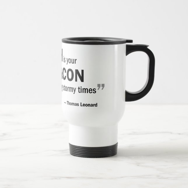 Travel Mug - 'A coach is your beacon...' (Right)