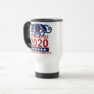 Travel Mug Cthulhu 2020 Now he is the lesser evil