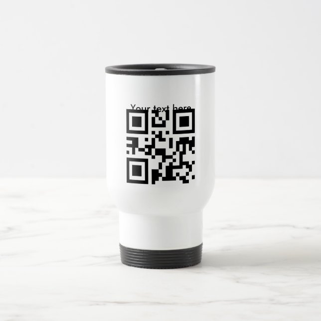 Travel mug (custom text) (Center)
