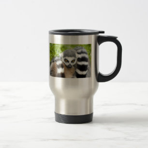 Travel Mug - Cute Lemur Stripey Tail
