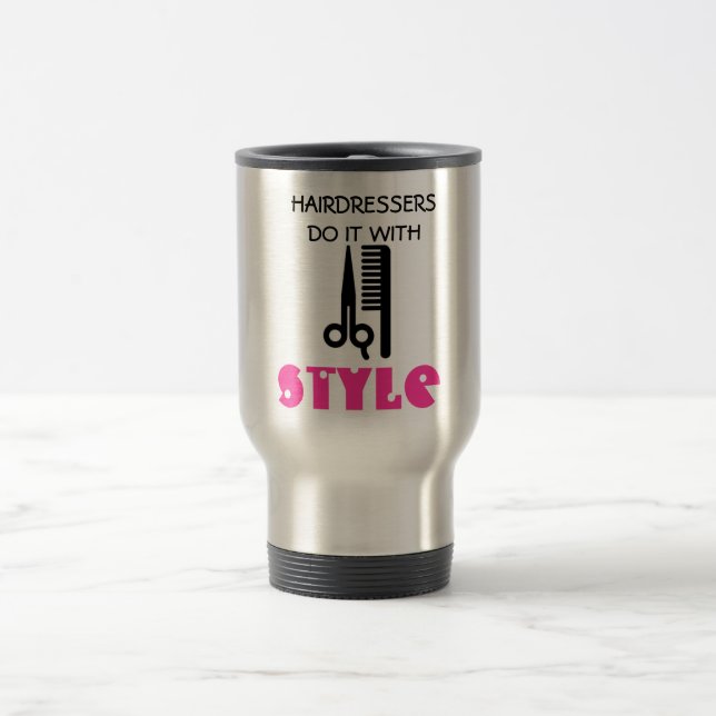TRAVEL MUG/ HAIRSTYLE TRAVEL MUG (Center)