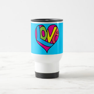Travel Mug - Retro Peace 'n Love