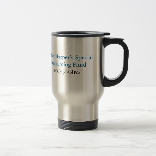 Travel Mug, Stainless, Lady of Ashes Embalming Mug (Right)
