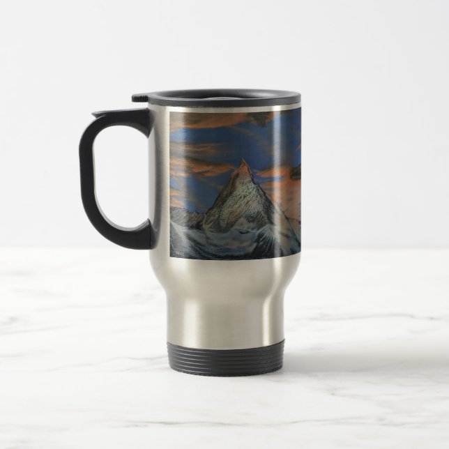 Travel Mug - "The Matterhorn At Sunset" (Left)