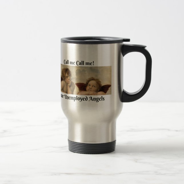 Travel Mug with Angels Guardians (Right)