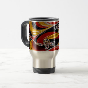 Travel Mug with Belgian Colors Design