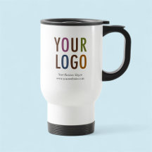 Travel Mug with Custom Company Logo Promotional