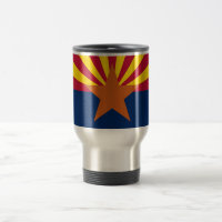 Travel Mug with Flag of Arizona State - USA