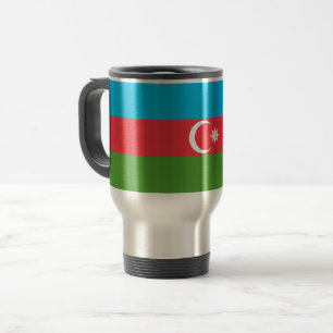 Travel Mug with Flag of Azerbaijan
