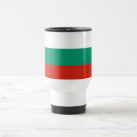 Travel Mug with Flag of Bulgaria