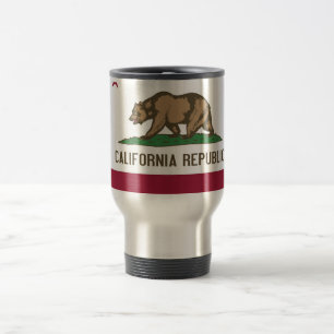 Travel Mug with Flag of  California State - USA