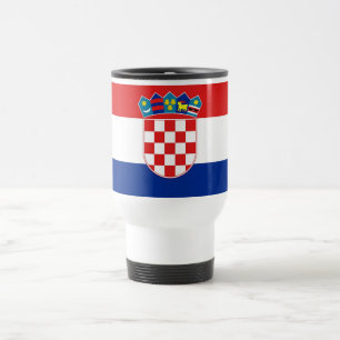 Travel Mug with Flag of Croatia