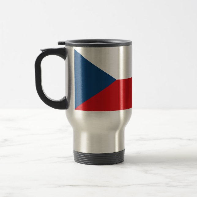 Travel Mug with Flag of Czechia (Left)