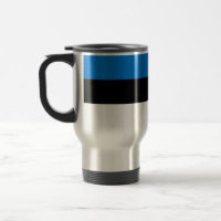 Travel Mug with Flag of Estonia
