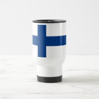 Travel Mug with Flag of Finland
