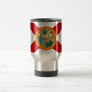 Travel Mug with Flag of Florida State - USA