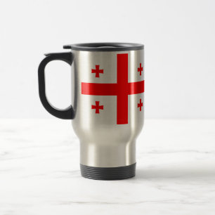 Travel Mug with Flag of Georgia