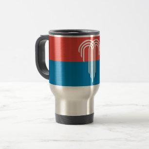 Travel Mug with Flag of Kansas City, Missouri