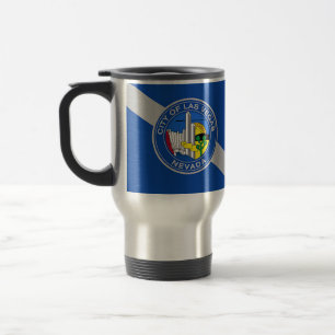 Travel Mug with Flag of Las Vegas, USA