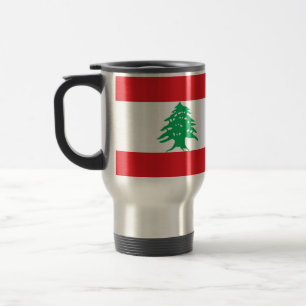 Travel Mug with Flag of Lebanon