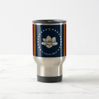 Travel Mug with Flag of Mississippi State, USA
