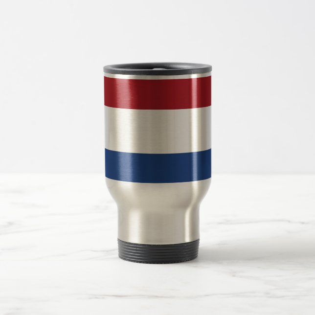 Travel Mug with Flag of Netherlands (Center)