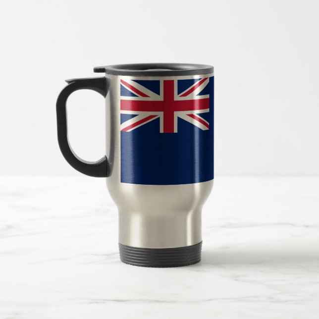 Travel Mug with Flag of New Zealand (Left)