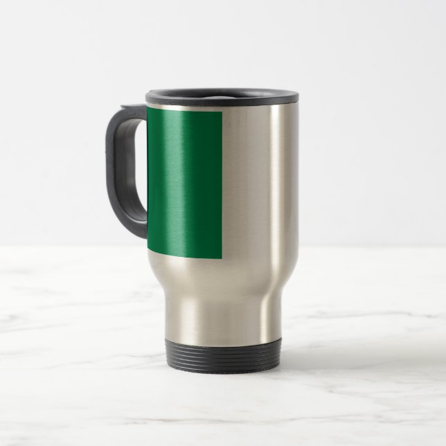 Travel Mug with Flag of Nigeria (Front Left)