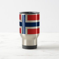 Travel Mug with Flag of Norway