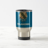 Travel Mug with Flag of  Oklahoma State - USA