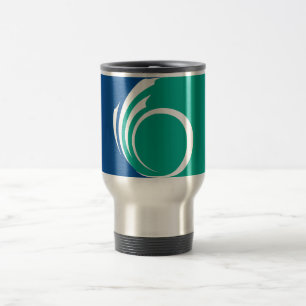Travel Mug with Flag of Ottawa, Canada