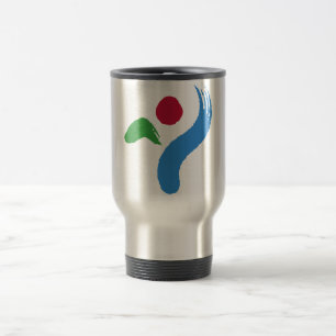 Travel Mug with Flag of Seoul, South Korea