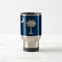 Travel Mug with Flag of South Carolina State - USA