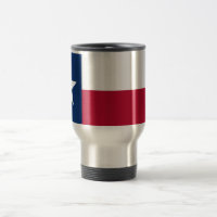 Travel Mug with Flag of Texas State - USA
