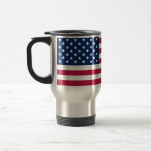 Travel Mug with Flag of the USA