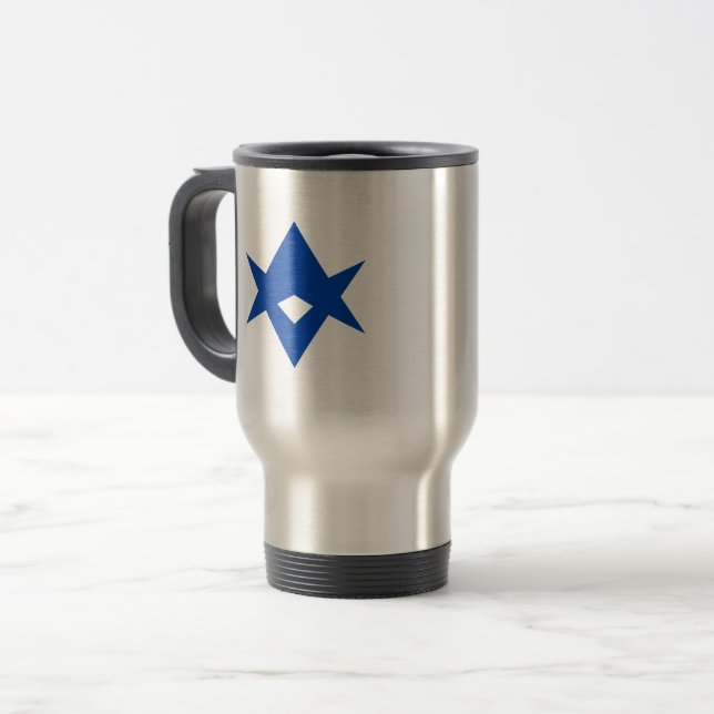 Travel Mug with Flag of Toyota City, Japan (Front Left)