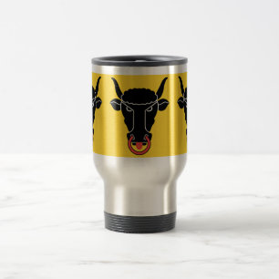 Travel Mug with Flag of Uri Canton, Switzerland