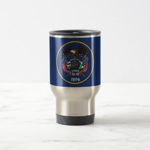 Travel Mug with Flag of Utah State - USA