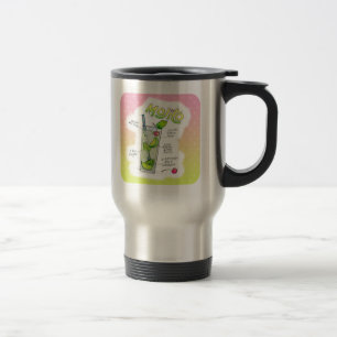 TRAVEL MUGS & CUPS - MOJITO RECIPE COCKTAIL ART